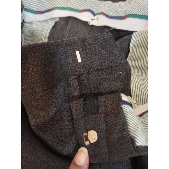 Alexander Julian Colours Dress Pants Slacks Men's Sz 34 X 30 Brown Pleated Front - Picture 3 of 11